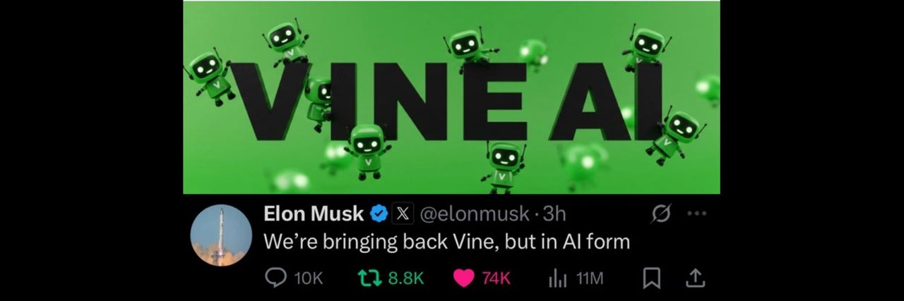 Twitter Screenshot of Vine Ai Token